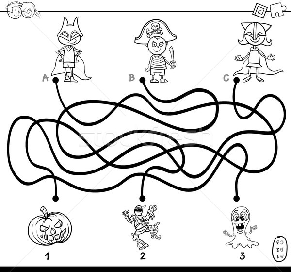 Labirinto Ou Labirinto Jogo. Puzzle. Coloring Page Outline De Desenho  Animado Alienígena Com Telescópio. Espaço. Livro De Colorir Para Crianças.  Royalty Free SVG, Cliparts, Vetores, e Ilustrações Stock. Image 176820861