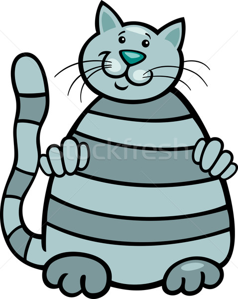 Stock photo: grey tabby cat