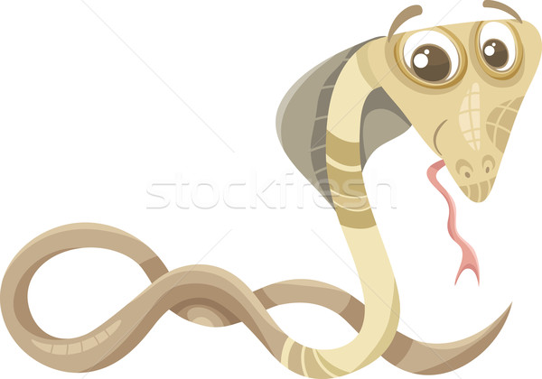cobra animal cartoon illustration Stock photo © izakowski