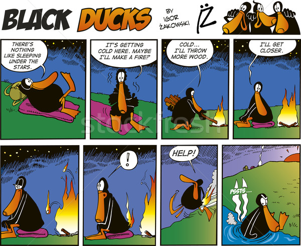 Black Ducks Comics episode 17 Stock photo © izakowski