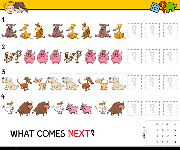 complete the pattern educational game for children Stock photo © izakowski