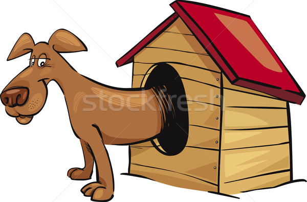dog in kennel Stock photo © izakowski