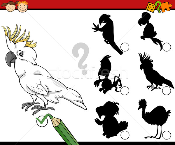 education shadows game cartoon Stock photo © izakowski