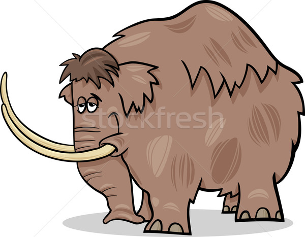 mammoth cartoon illustration Stock photo © izakowski