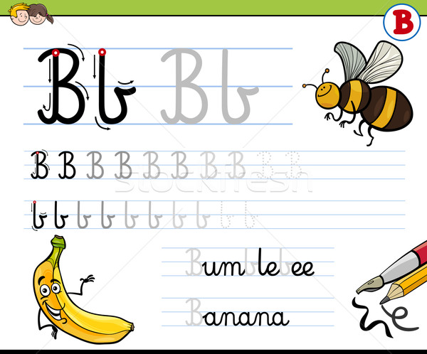 how to write letter b Stock photo © izakowski