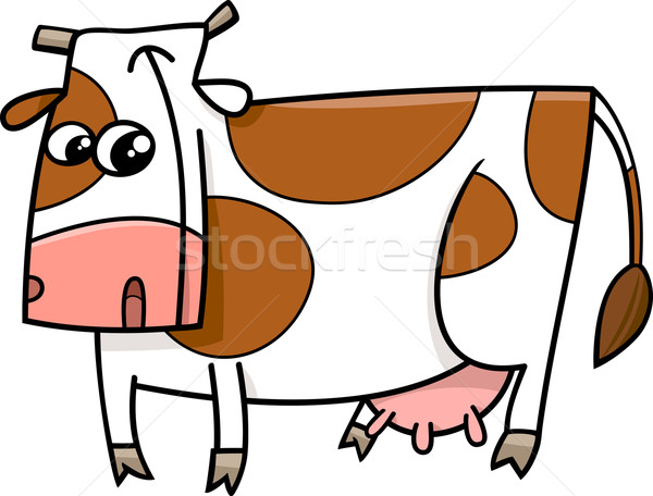 cow farm animal cartoon Stock photo © izakowski