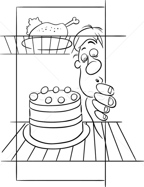 hungry man on diet drawing vector illustration © izakowski (#7281324) | Stockfresh hungry man on diet drawing vector illustration © izakowski (#7281324) | Stockfresh