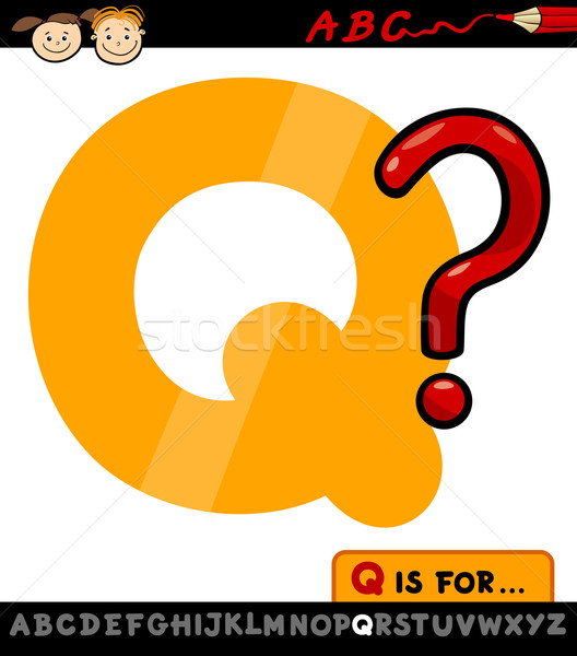 letter q with question mark illustration Stock photo © izakowski