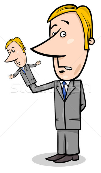 puppeteer businessman concept cartoon Stock photo © izakowski