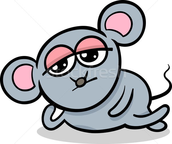 Cartoon kawaii mouse illustrazione stile cute Foto d'archivio © izakowski
