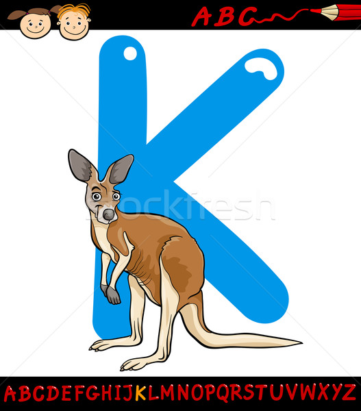 信 袋鼠 漫畫 插圖 字母 商業照片 © izakowski