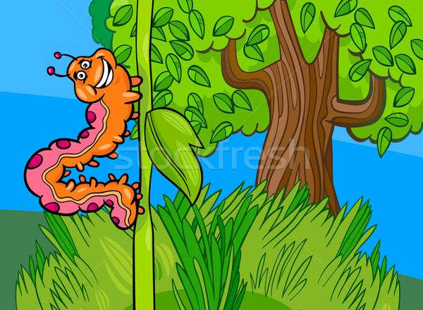 商业照片: 毛虫 · 昆虫 · 漫画 · 插图 · 滑稽 ·粘