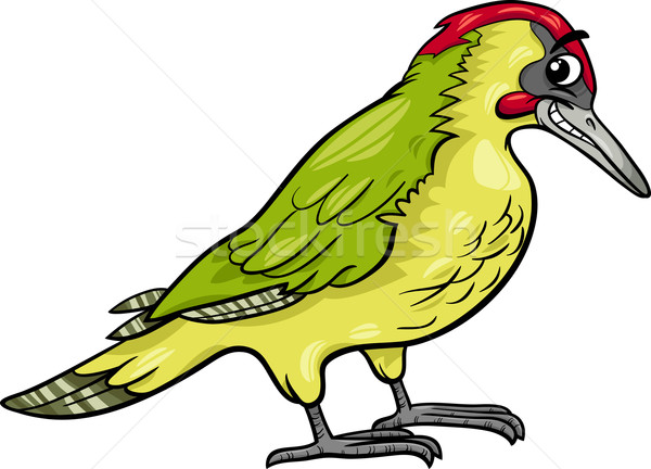 yaffle bird animal cartoon illustration Stock photo © izakowski