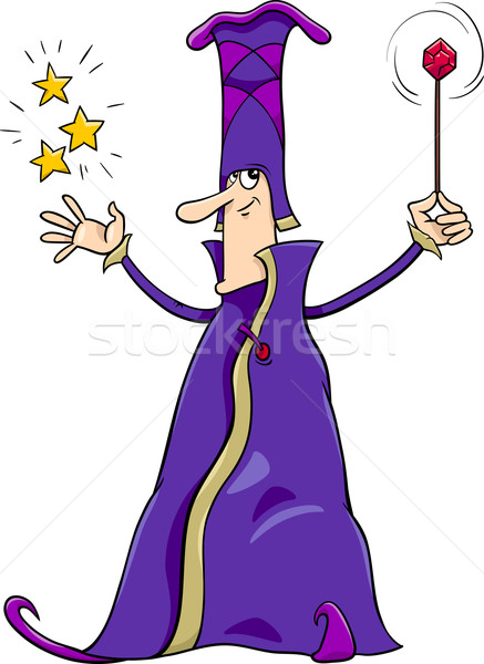 wizard character cartoon Stock photo © izakowski