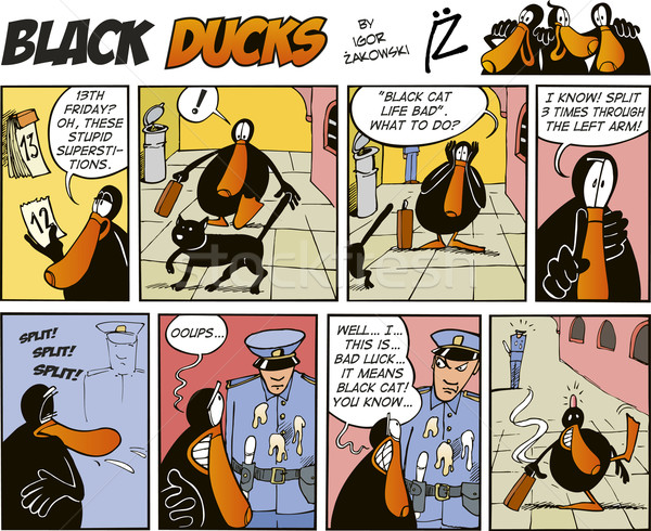 Black Ducks Comics episode 38 Stock photo © izakowski