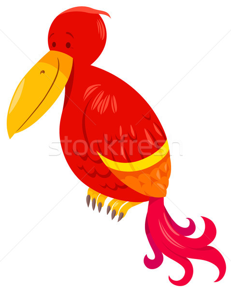 funny parrot cartoon animal character Stock photo © izakowski