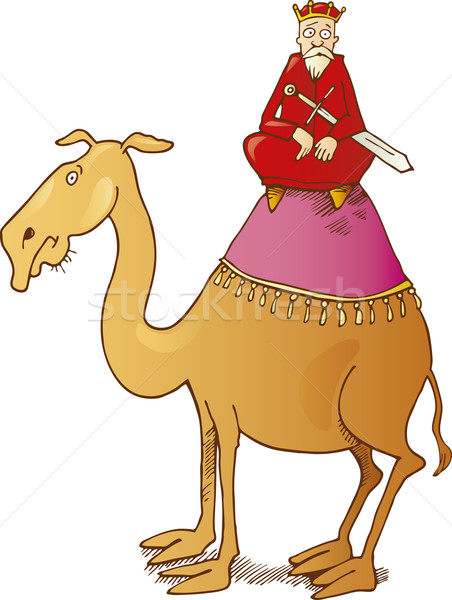 One of three kings on camel Stock photo © izakowski