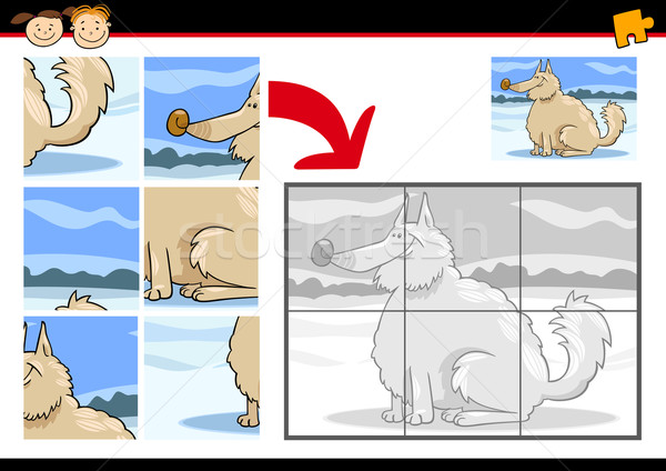 Cartoon chien jeu illustration éducation [[stock_photo]] © izakowski