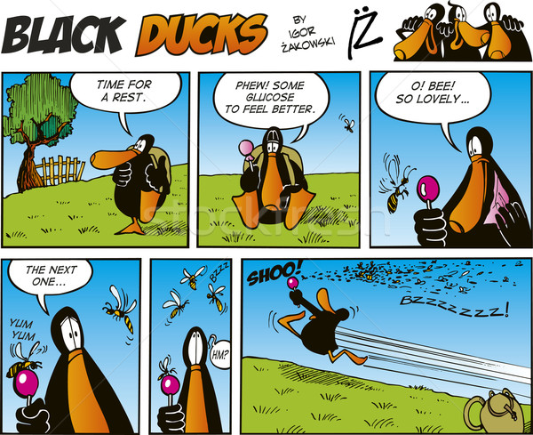 Imagine de stoc: Negru · comic · zâmbet · alerga · amuzant