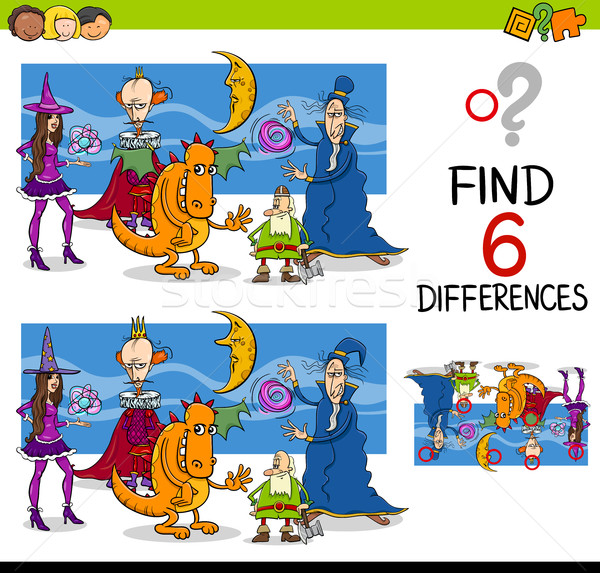 Stock photo: finding differences game