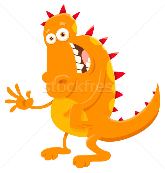 fantasy monster cartoon illustration Stock photo © izakowski