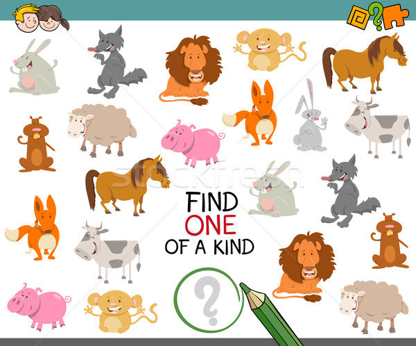 one of a kind with animals Stock photo © izakowski