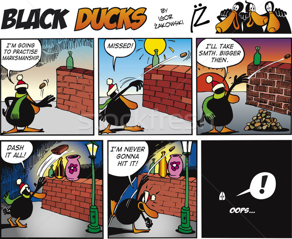Black Ducks Comics episode 68 Stock photo © izakowski