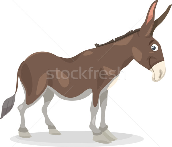 funny donkey cartoon illustration Stock photo © izakowski