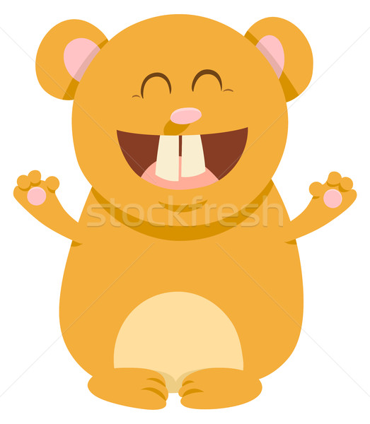 hamster cartoon animal character Stock photo © izakowski