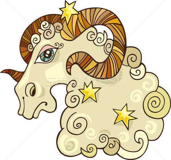 Zodiac aries sign Stock photo © izakowski