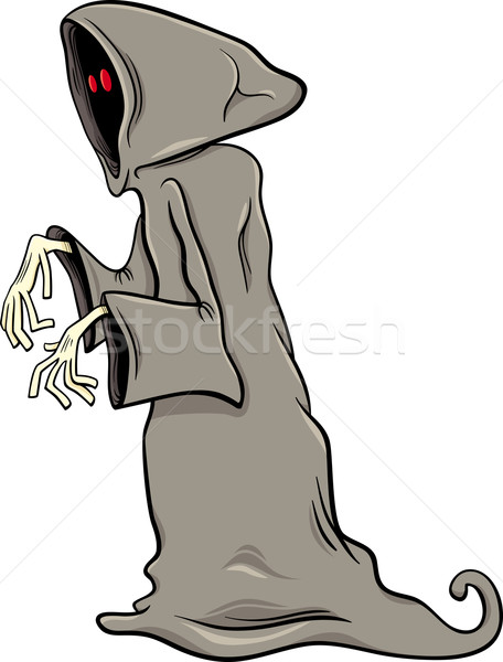 Spook spook cartoon illustratie grappig halloween Stockfoto © izakowski