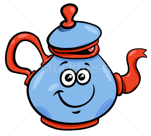 чайник чайник Cartoon иллюстрация смешные Сток-фото © izakowski