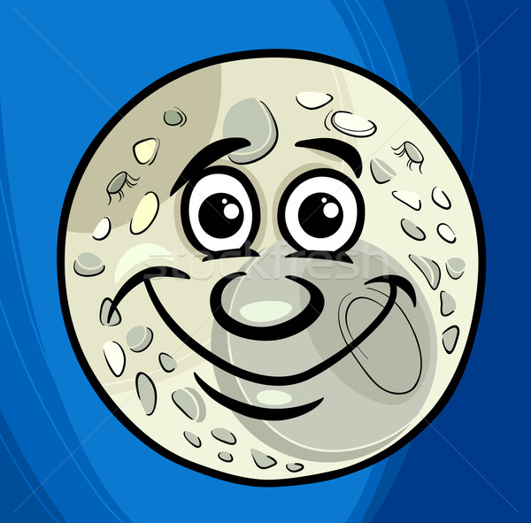 man in the moon saying cartoon Stock photo © izakowski
