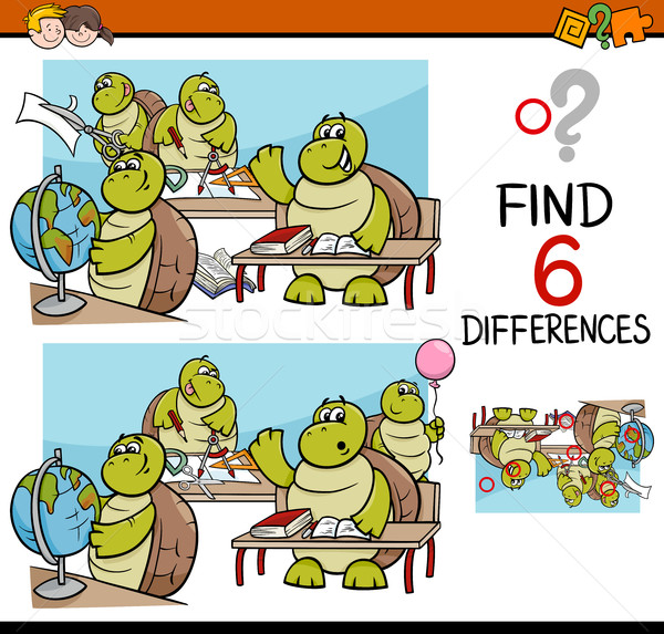 differences task for kids Stock photo © izakowski