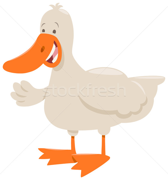 duck farm animal cartoon Stock photo © izakowski