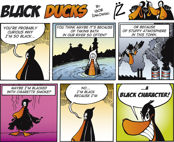 Black Ducks Comics episode 67 Stock photo © izakowski