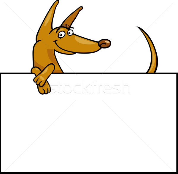 Cartoon собака совета карт иллюстрация смешные Сток-фото © izakowski