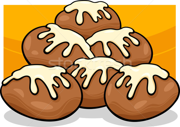 Donuts Clip Art Karikatur Illustration süß Donut Stock foto © izakowski