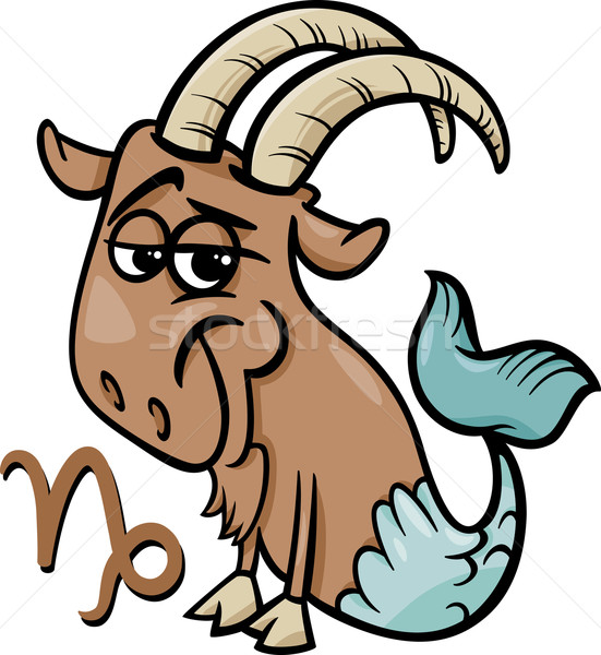 capricorn or the sea goat zodiac sign Stock photo © izakowski