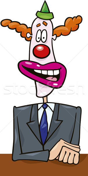 politician in clown mask Stock photo © izakowski