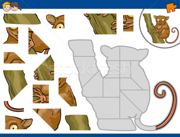 jigsaw puzzle with tarsier Stock photo © izakowski