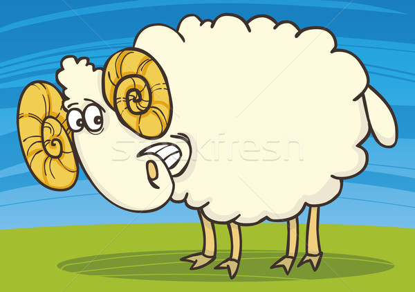 happy ram Stock photo © izakowski