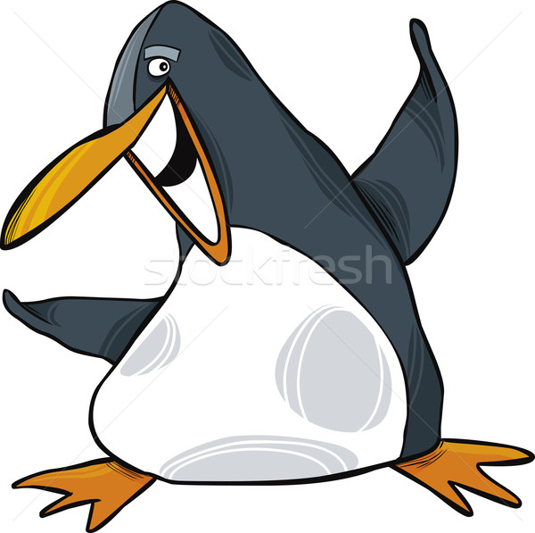 happy penguin Stock photo © izakowski