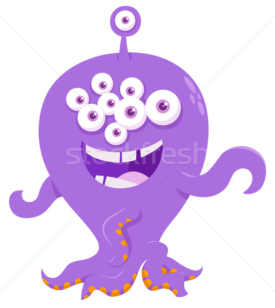 fantasy monster creature cartoon illustration Stock photo © izakowski