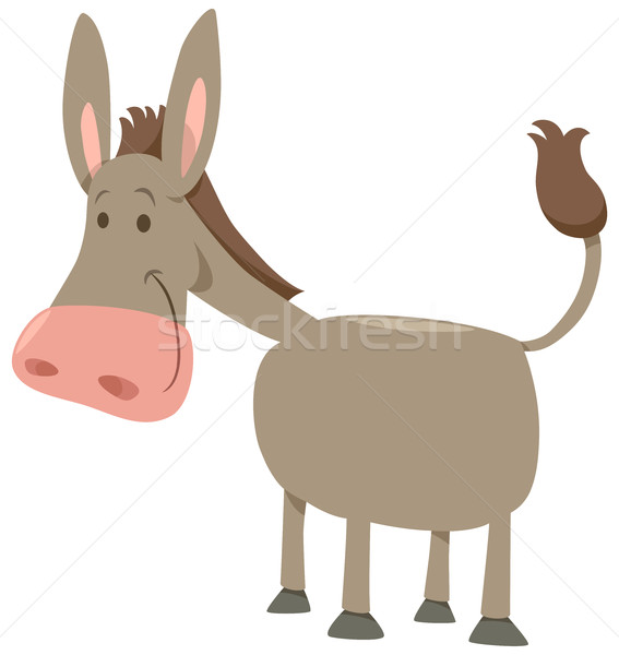 cartoon donkey farm animal Stock photo © izakowski