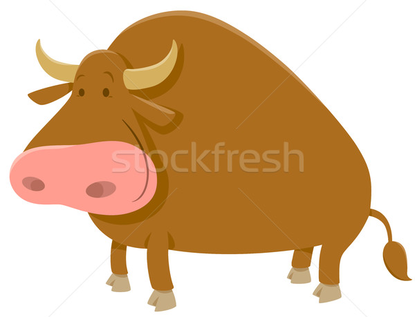 cartoon bull farm animal Stock photo © izakowski