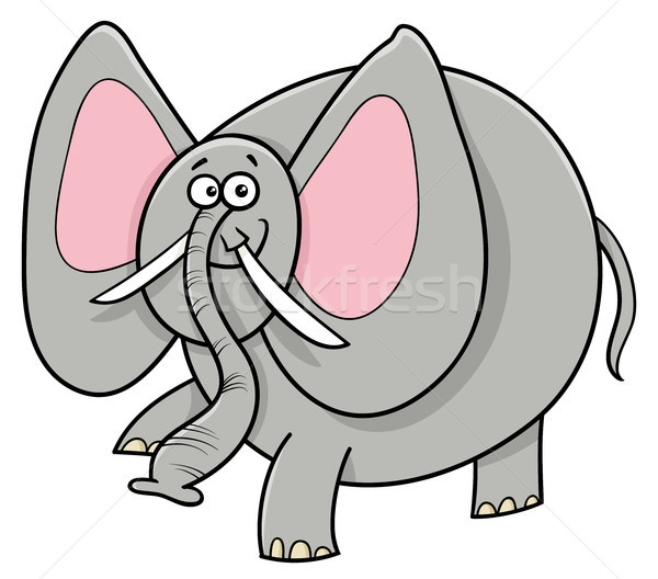 African elephant animal cartoon character Stock photo © izakowski