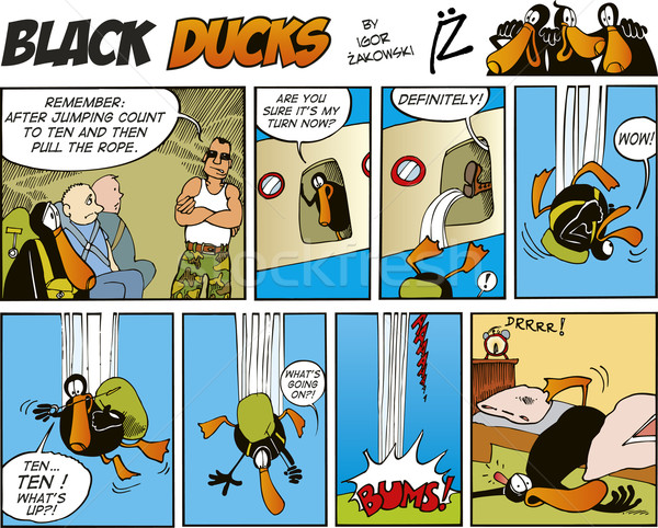 Black Ducks Comics episode 8 Stock photo © izakowski