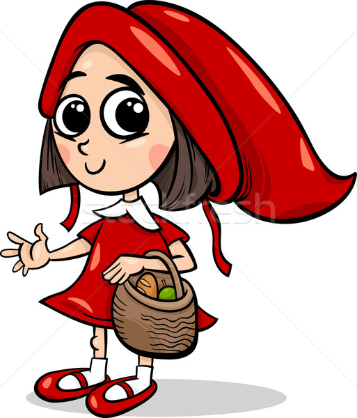 [[stock_photo]]: Peu · rouge · équitation · cartoon · illustration · cute