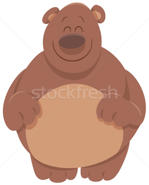 cute bear cartoon animal Stock photo © izakowski